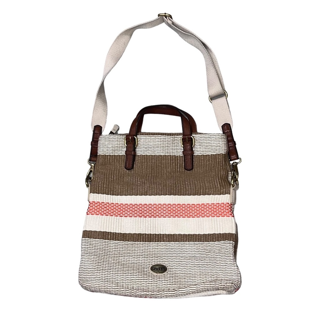 Fossil Explorer Foldover Tote Bag Purse